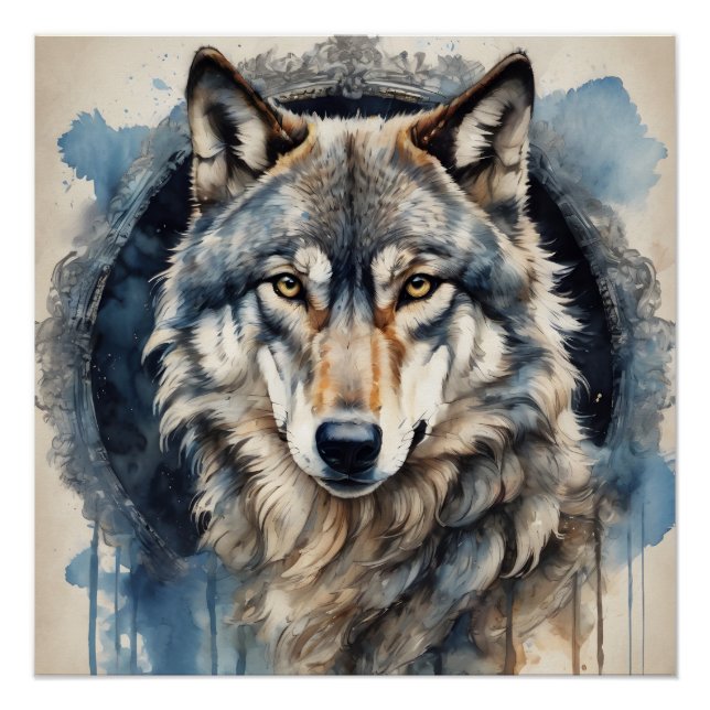 Wolf no 2 Glossy Poster (Vorderseite)
