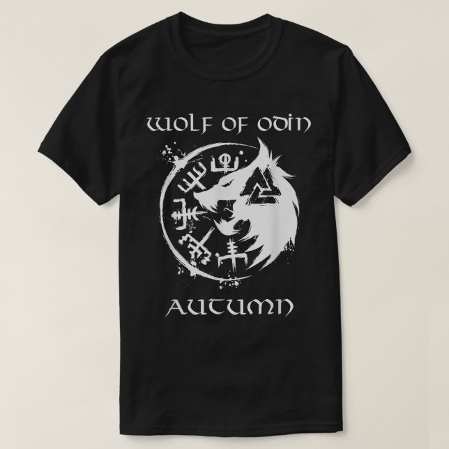 Wolf Of Odin Autumn  Personalized  T-Shirt (Design vorne)