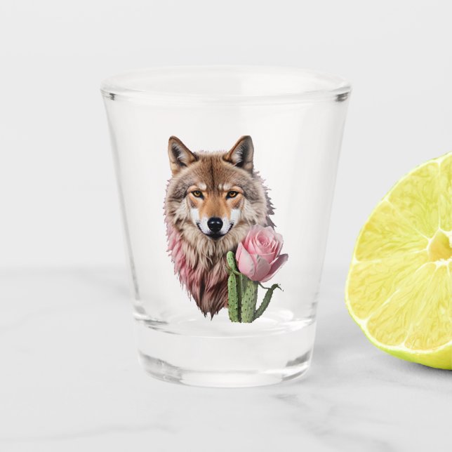 Wolf One Schnapsglas (Vorderseite)
