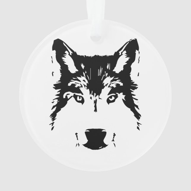 Wolf Ornament (Rückseite)
