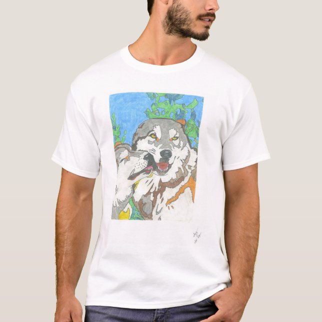 Wolf-Paare T-Shirt (Vorderseite)