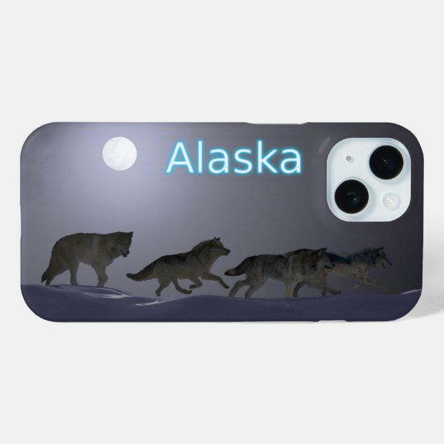 Wolf Pack - Alaska Case-Mate iPhone Hülle (Rückseite (Horizontal))