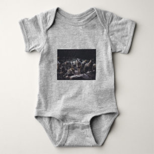 Wolf Pack Baby Strampler