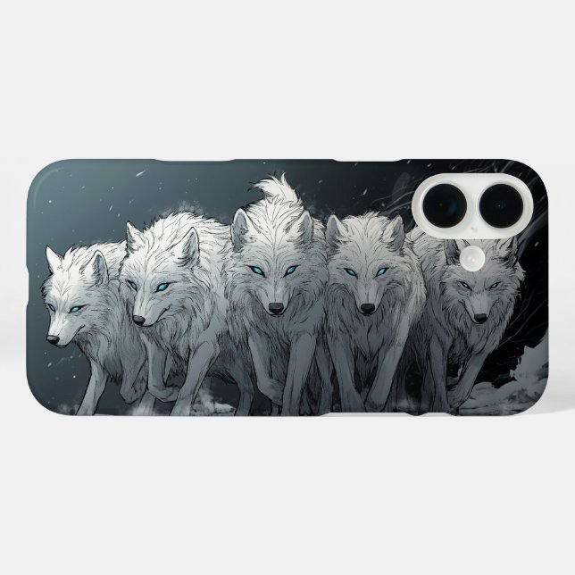 Wolf Pack Case-Mate iPhone Hülle (Rückseite (Horizontal))