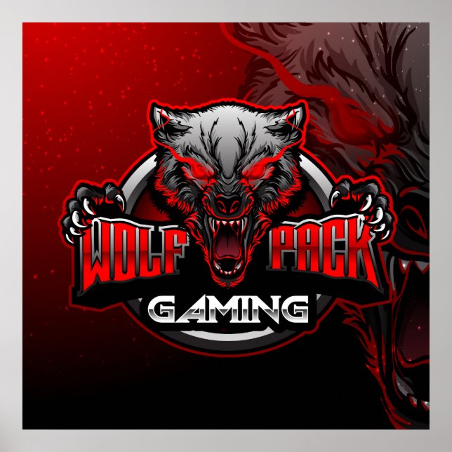 Wolf Pack Gaming Poster (Vorne)