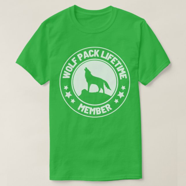 Wolf Pack Lifetime-Mitgliedschaft 40 T-Shirt (Design vorne)