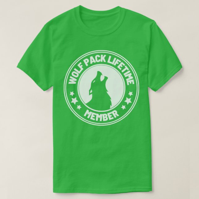 Wolf Pack Lifetime-Mitgliedschaft 45 T-Shirt (Design vorne)