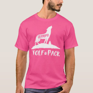 Wolf Pack Matching Family Grandma Wolf Wolves T-Shirt