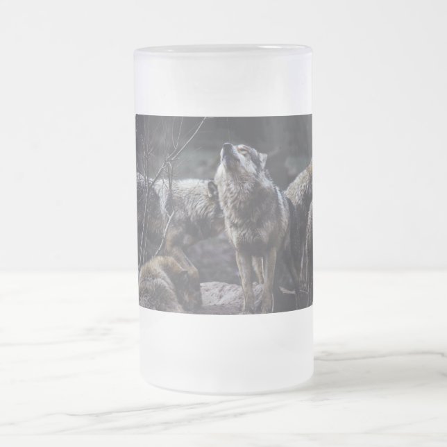 Wolf Pack Mattglas Bierglas (Mittel)