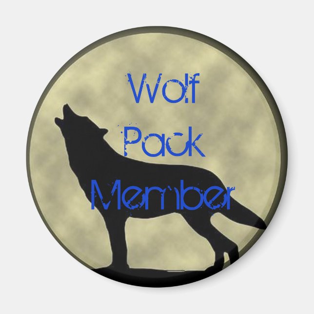 Wolf Pack-Member-Magnet Magnet (Vorne)