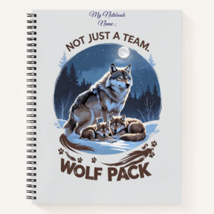 Wolf Pack - Nicht nur ein Team, eine Familie unter Notizbuch
