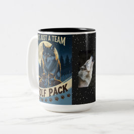 Wolf Pack - Nicht nur ein Team, eine Familie unter Zweifarbige Tasse