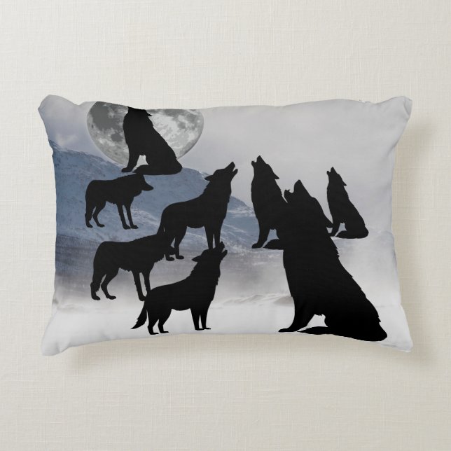 WOLF PACK PILLOW DEKOKISSEN (Vorderseite)