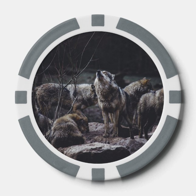 Wolf Pack Pokerchips (Vorderseite)