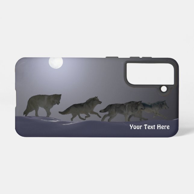 Wolf Pack Samsung Galaxy Hülle (Rückseite (Horizontal))