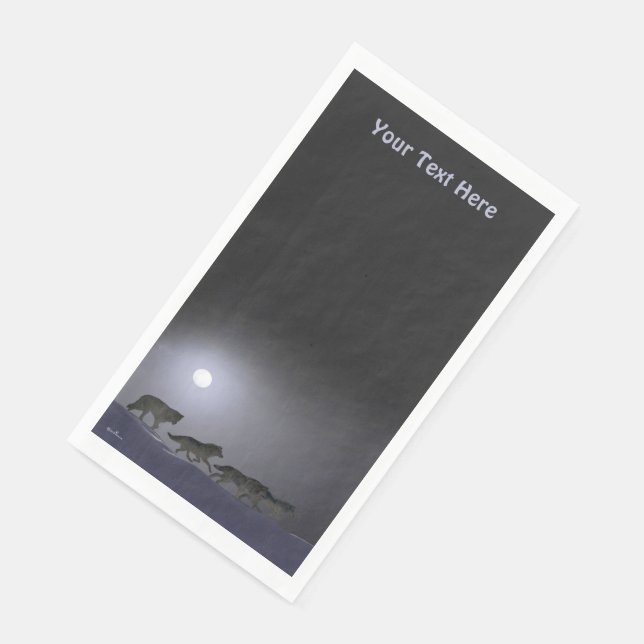 Wolf Pack Serviette (Ecke)