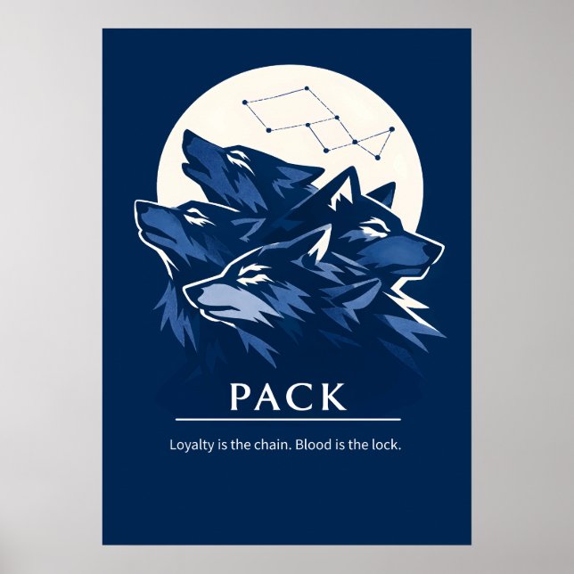 Wolf Pack Treue Kunst Poster (Vorne)