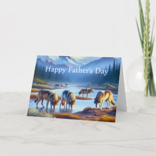 Wolf Pack Vatertag Gruß Karte