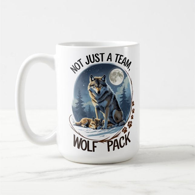 Wolf Pack - Vereint durch Natur Kaffeetasse (Links)