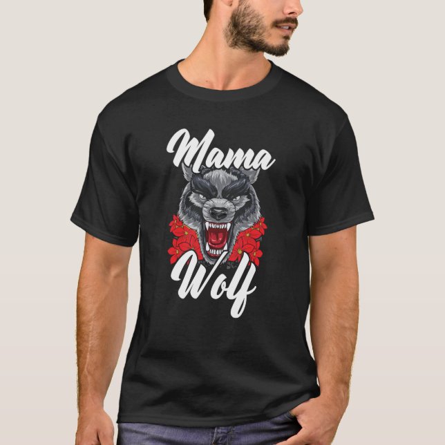 Wolf Pack Werewolf Wolfgang Wildlife Animal Mama W T-Shirt (Vorderseite)
