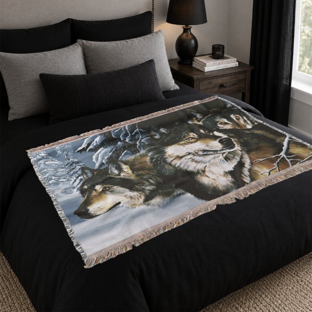 Wolf Pack Winter Decke (Von Creator hochgeladen)
