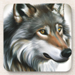 Wolf Painting Getränkeuntersetzer