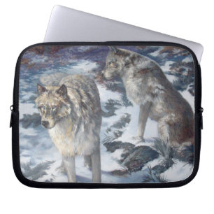 Wolf Pair 10" Neopren-Laptop-Abdeckung Laptopschutzhülle
