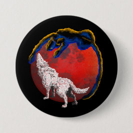 Wolf Panther Mondfinsternis Knopf Button