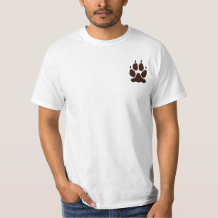 Wolf Paw Print Silhouette T-Shirt