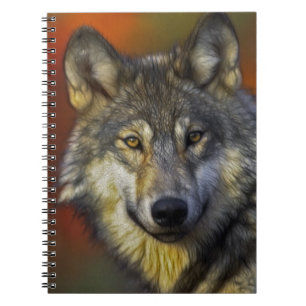 Wolf Photographic Art Spirit Guide Animal Love  Notizblock