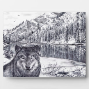 Wolf Plaque Fotoplatte