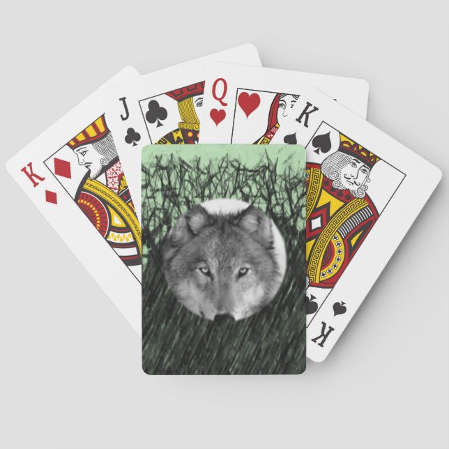 Wolf Playing Card Deck Spielkarten (Rückseite)