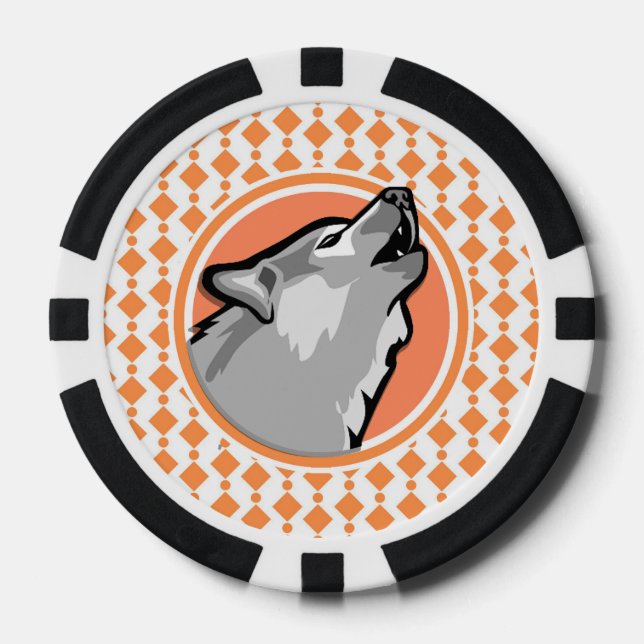 Wolf Pokerchips (Vorderseite)
