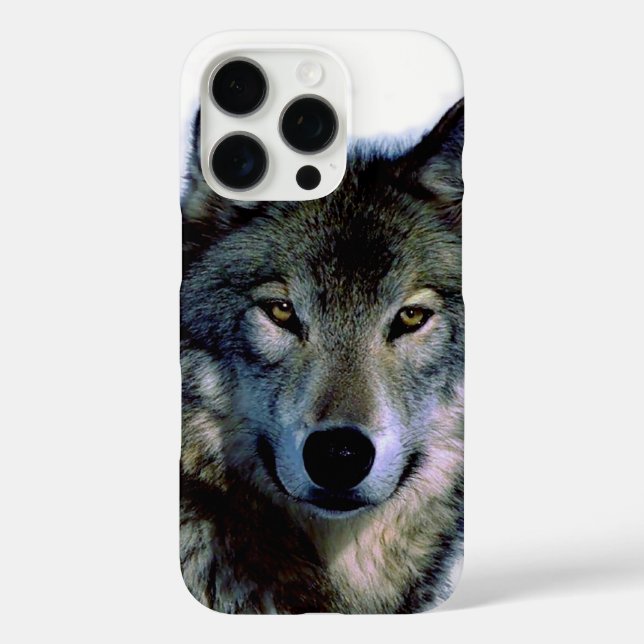 Wolf Portrait Case-Mate iPhone Hülle (Rückseite)