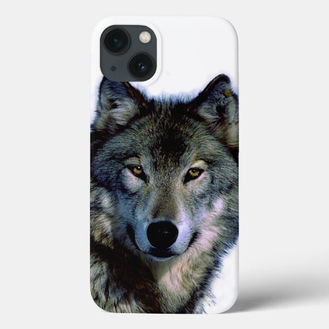 Wolf Portrait Case-Mate iPhone Hülle (Rückseite)
