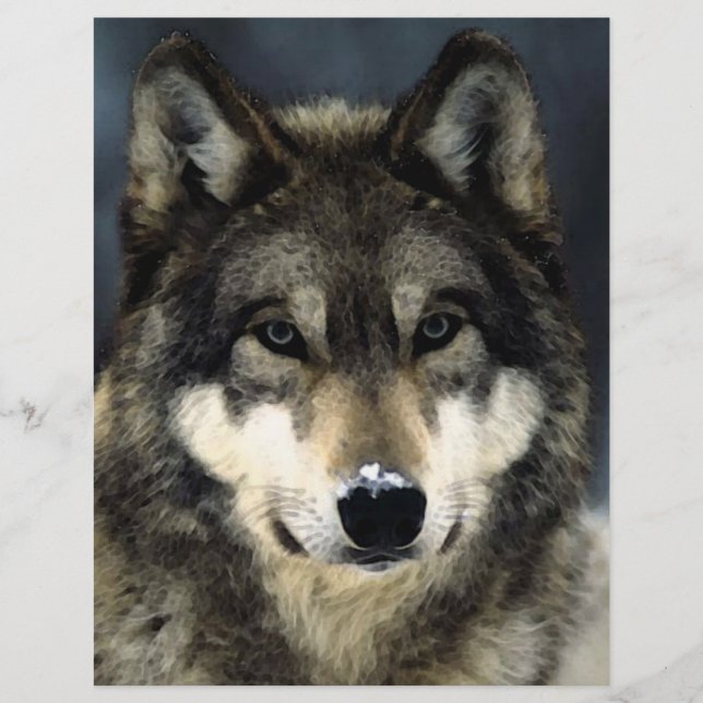 Wolf Portrait Flyer (Vorne)