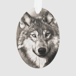 Wolf-Portrait Ornament