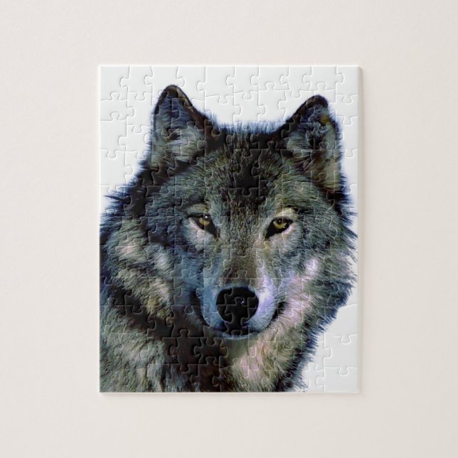Wolf Portrait Puzzle (Vertikal)