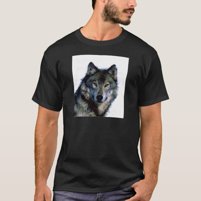 Wolf Portrait T-Shirt (Vorderseite)