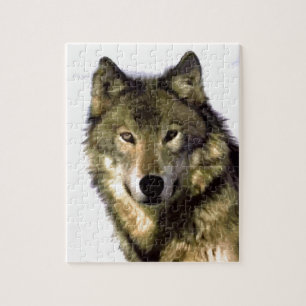 Wolf Portrait Wild Animals Puzzle