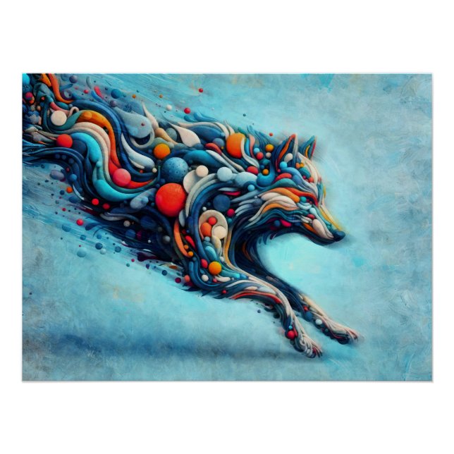 Wolf Poster (Vorderseite)