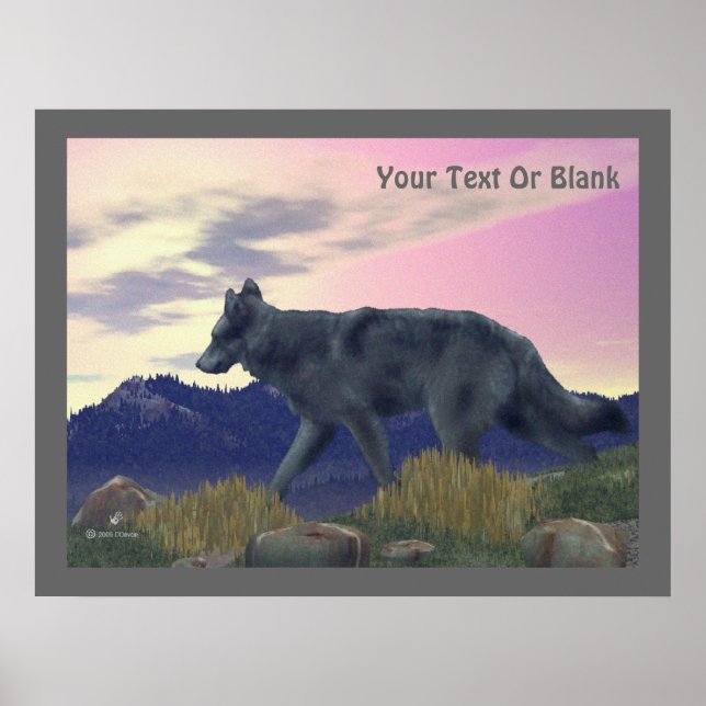 Wolf Poster (Vorne)