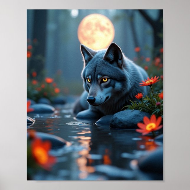 Wolf Poster (Vorne)