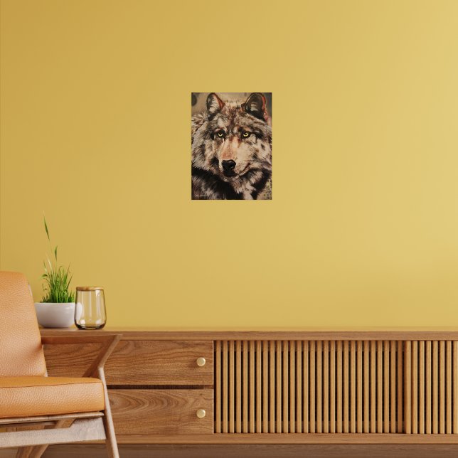 Wolf Poster Druck (Wohnzimmer 2)