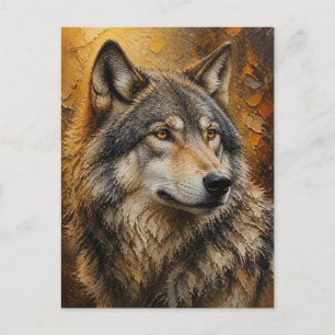 Wolf. Postkarte