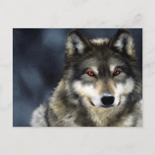 Wolf Postkarte