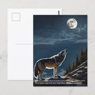 Wolf Postkarte