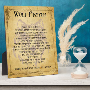 Wolf Prayer Fotoplatte