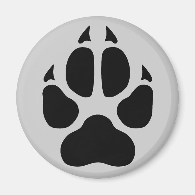 Wolf Print Magnet (Vorne)