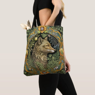 Wolf-Profil im Vintage-Stil